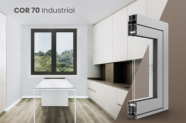 Okna i drzwi COR 70 Industrial dla wielbicieli aluminium inspirowanego stalą