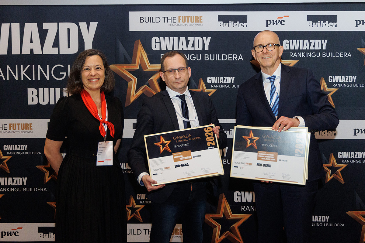 Pięć filarów sukcesu. Eko-Okna S.A. z prestiżowymi wyróżnieniami Rankingu Buildera 2026