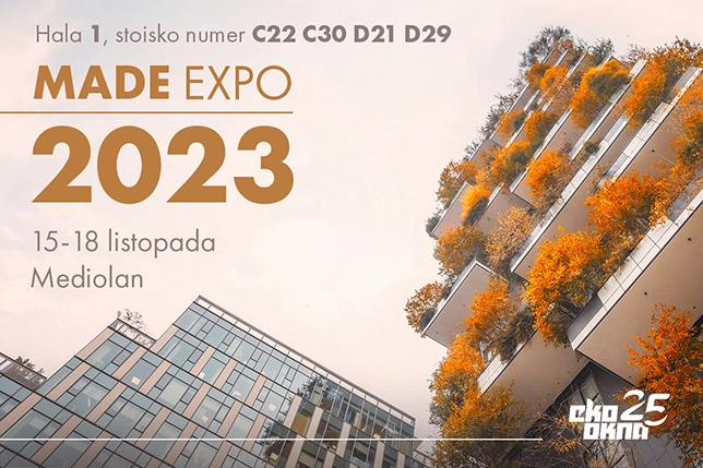 Ciao, Milano! Eko-Okna jadą na Made Expo 2023