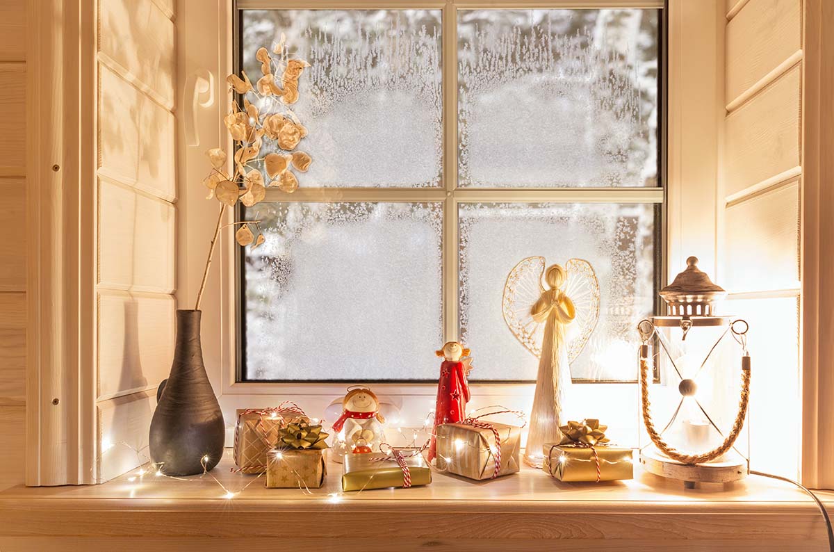 świąteczne dekoracje okien